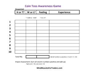 Mind - Coin Toss Game and Trader Assessment link - Mind Muscles