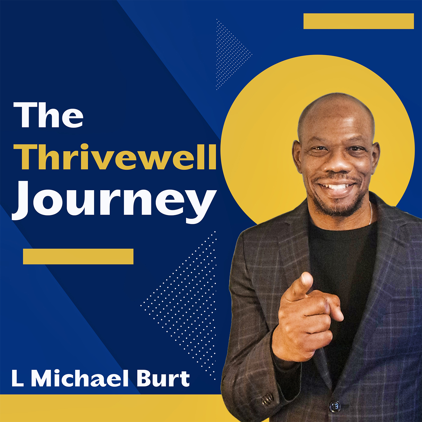 Image of the Thrivewell Journey podcast header with J.Michael Burt